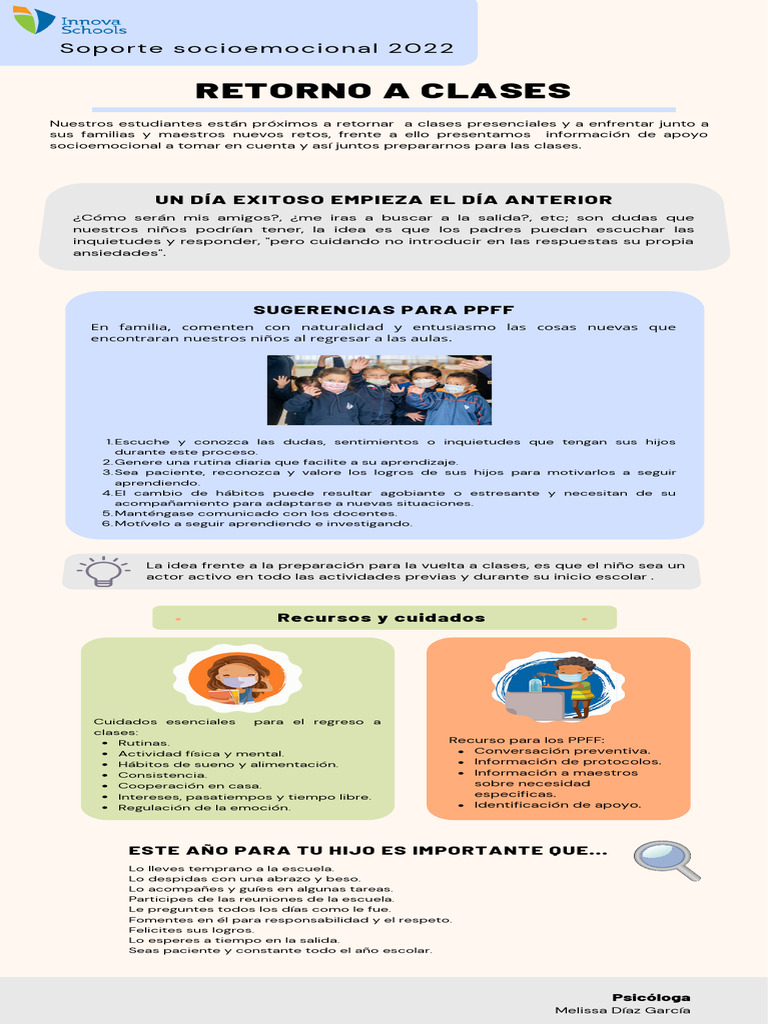 Preparación emocional para el regreso a clases | PDF | Modificación de ...