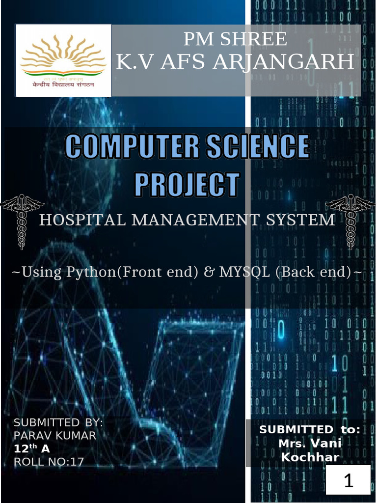 Hospital Management System Project | PDF | Databases | My Sql