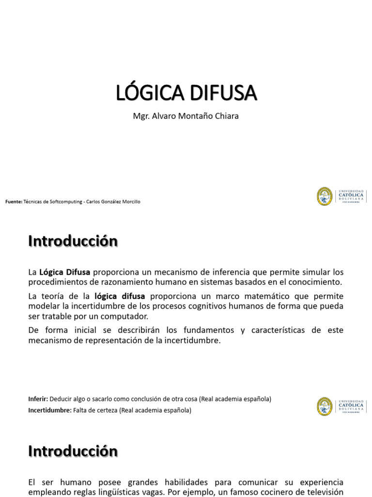 Lógica Difusa | PDF | Lógica difusa | Lógica
