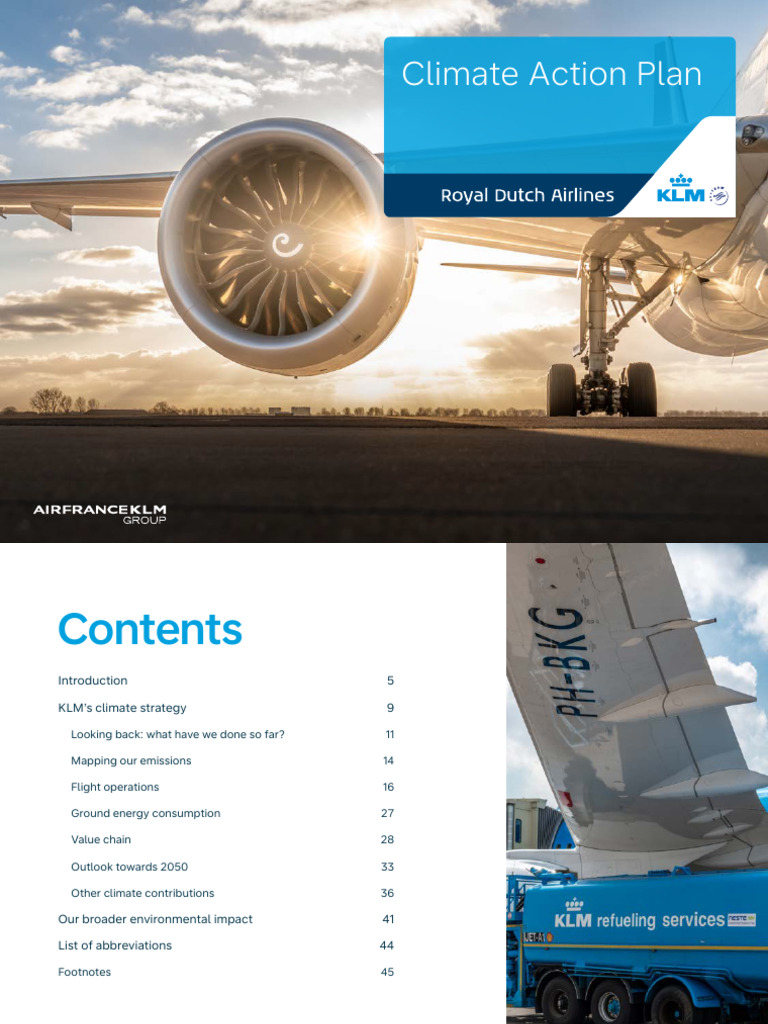 KLM Climate Action Plan Overview | PDF | Climate Change Mitigation ...