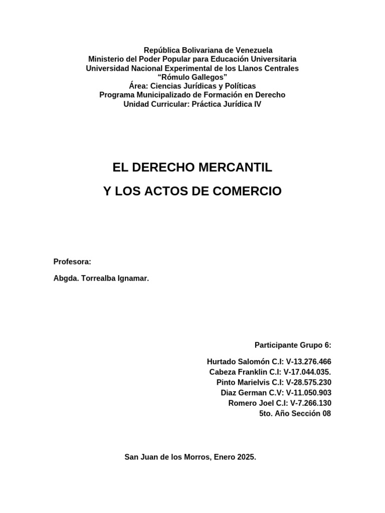 Derecho Mercantil y Actos de Comercio | PDF | Póliza de seguros | Seguro