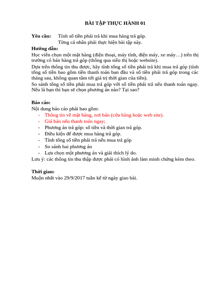 Bai Tap 01 | PDF