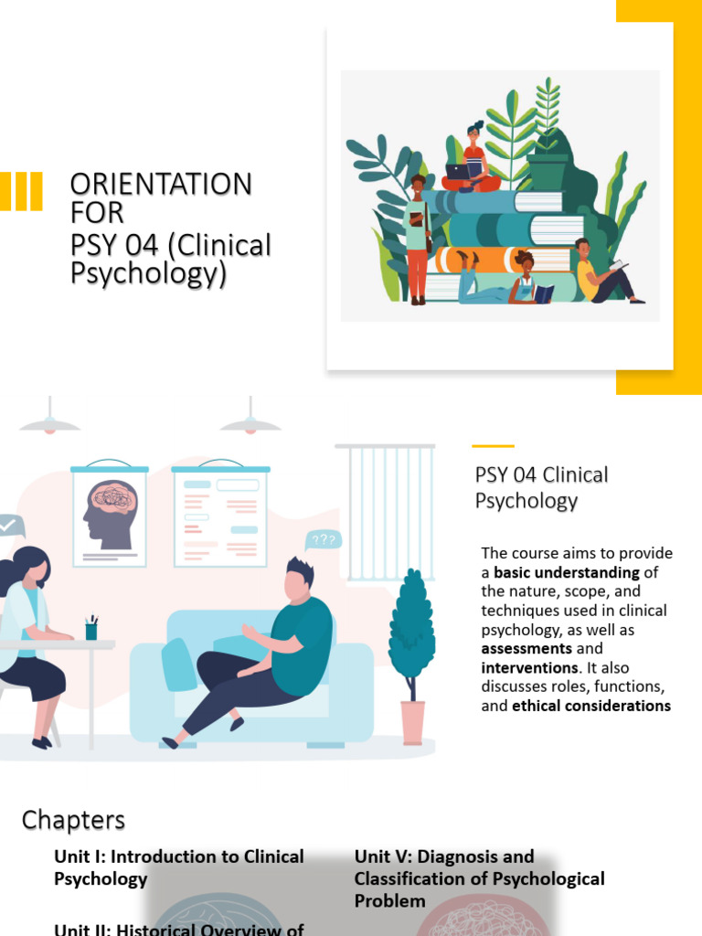 Overview of Clinical Psychology Course | PDF | Clinical Psychology ...