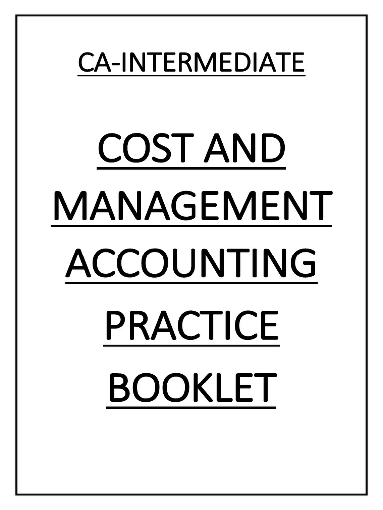 Cost and Management Accounting Guide | PDF | Overtime | Piece Work
