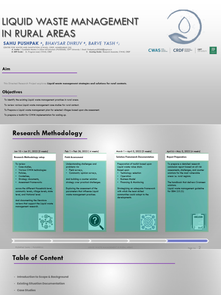 Rural Liquid Waste Management Strategies | PDF | Waste | Water
