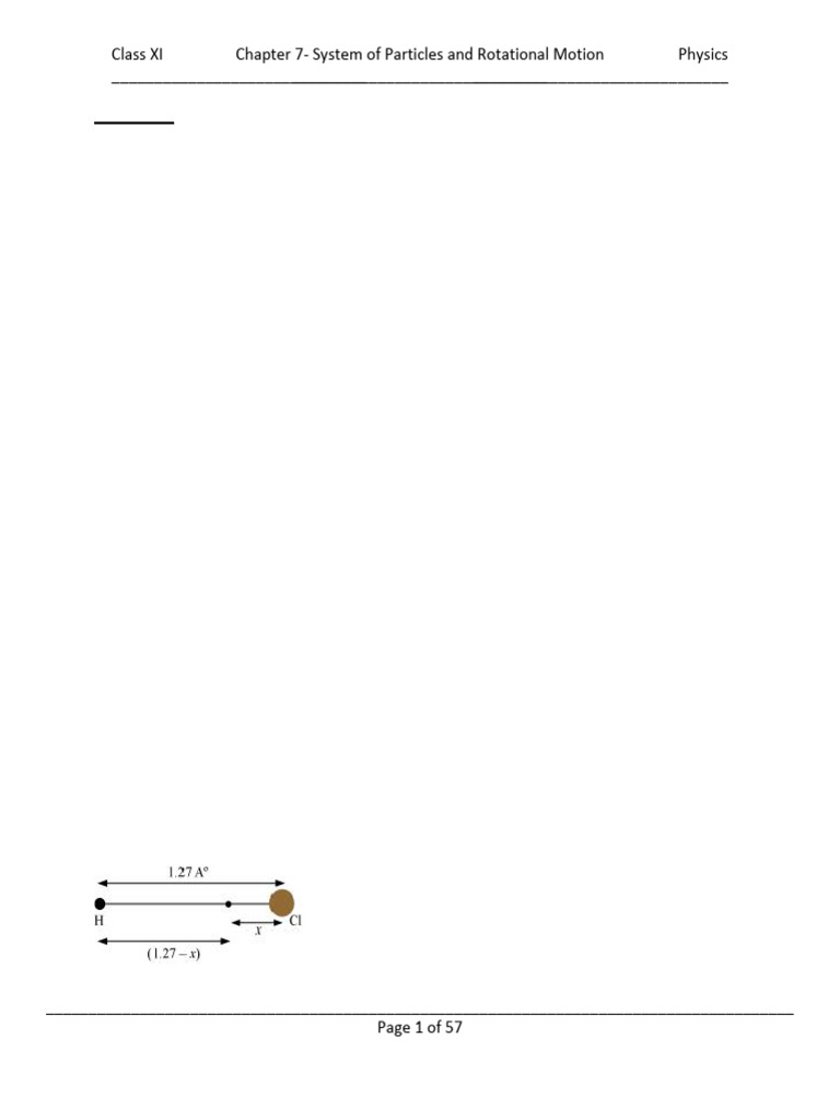 Physics System of Particles and Rotational Motion | PDF | Rotation ...