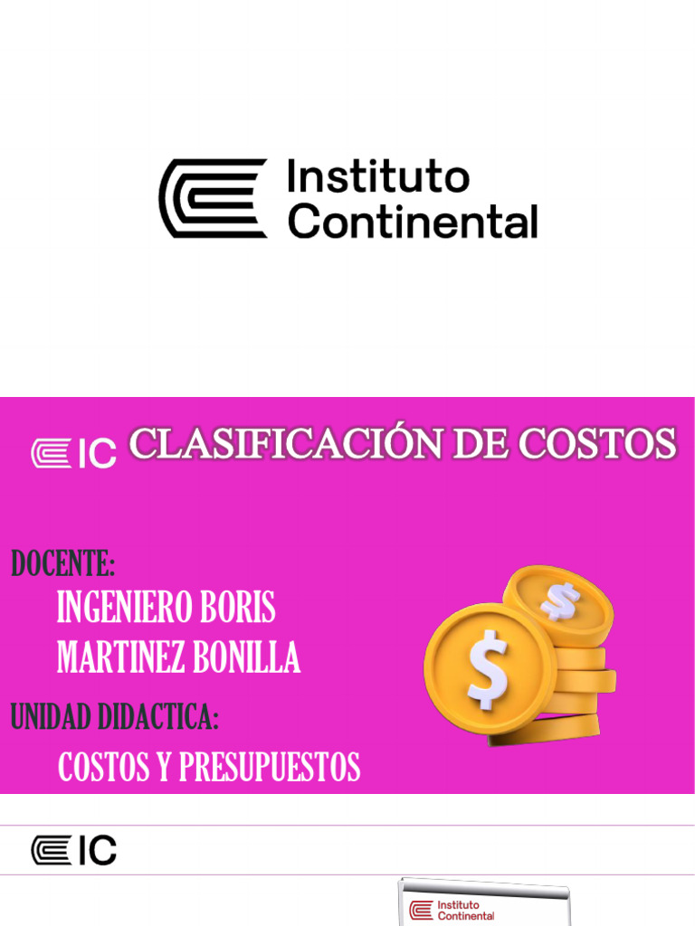 Clasificación de Costos y Presupuestos | PDF | Costo | Presupuesto