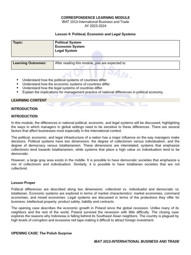 Week-4-IBAT-1013 | PDF | Recession | Intellectual Property