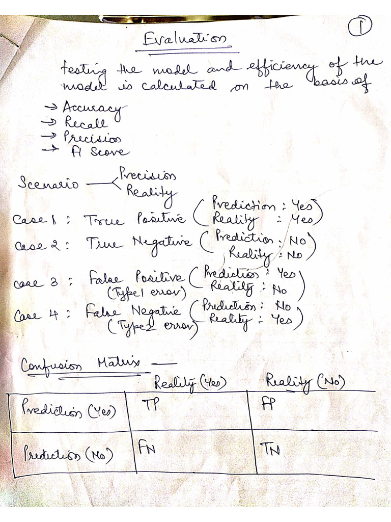 Confusion Matrix | PDF