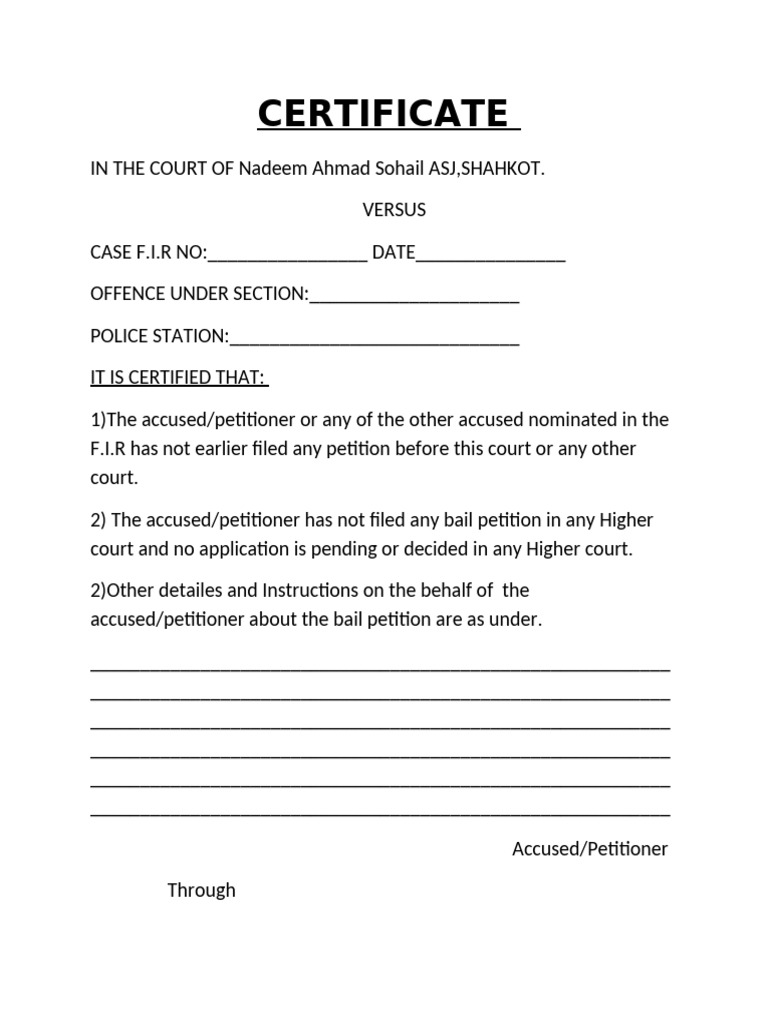 Certificate Nadeem Sohail Asj | PDF