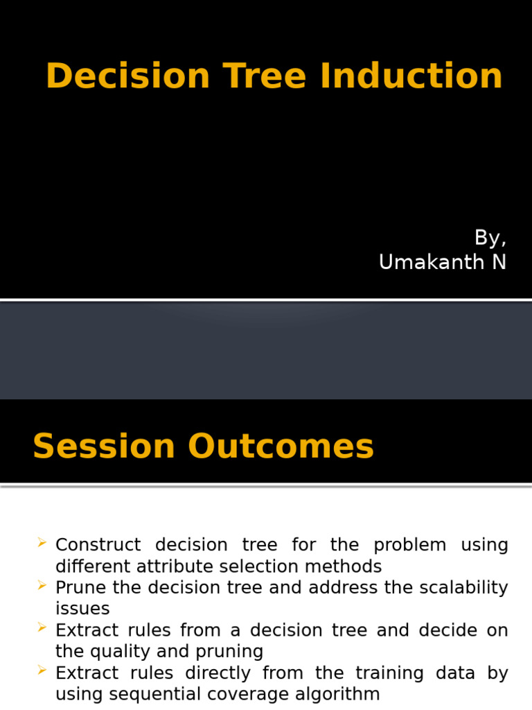 Decision Tree Induction | PDF | Applied Mathematics | Algorithms And ...