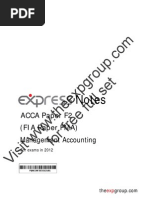 ACCA F2 2012 Notes