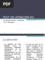 Manual d2 Evaluacion de La Atencion | PDF