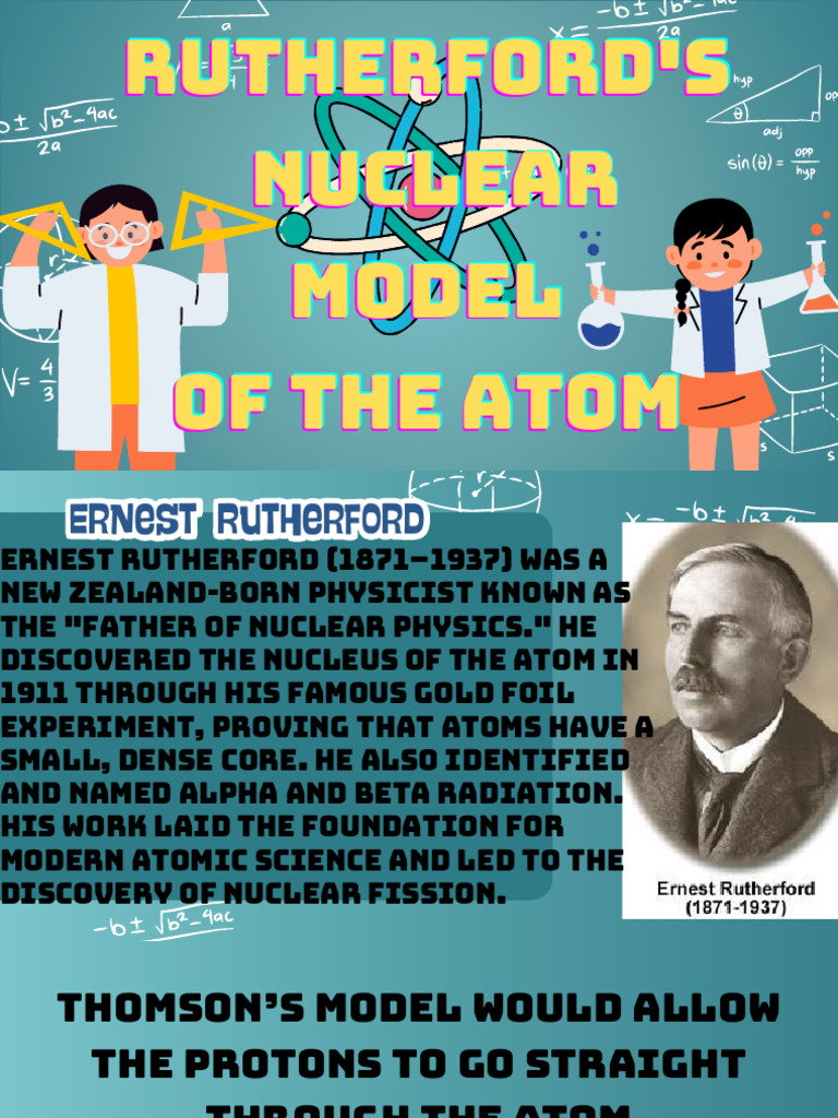 Rutherford's Nuclear Model of The Atom PDF | PDF | Atoms | Nuclear Physics
