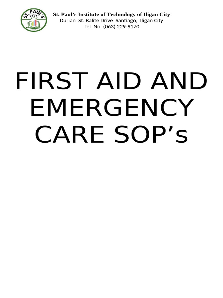 First Aid Emergency Procedures Guide | PDF | First Aid | Emergency