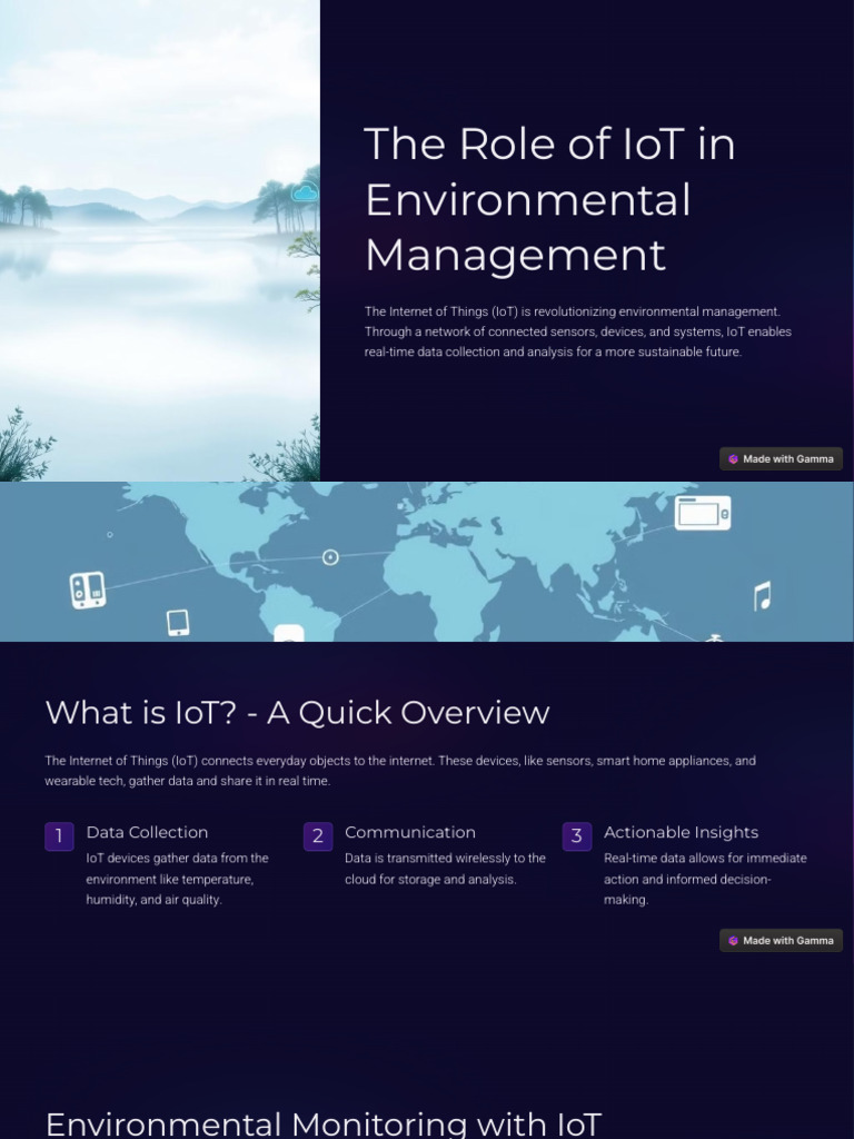IoT for Sustainable Environmental Management | PDF | Internet Of Things ...