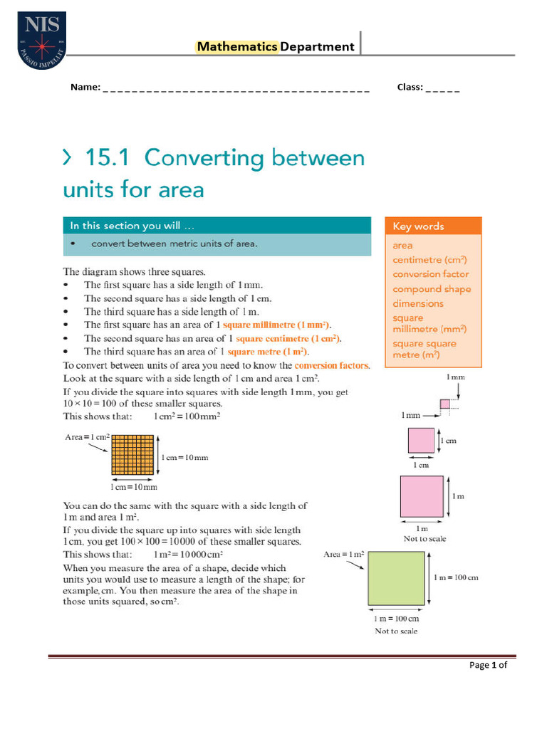 Year 7 Mathematics Document | PDF