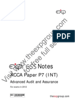 Acca p7 2012 Notes