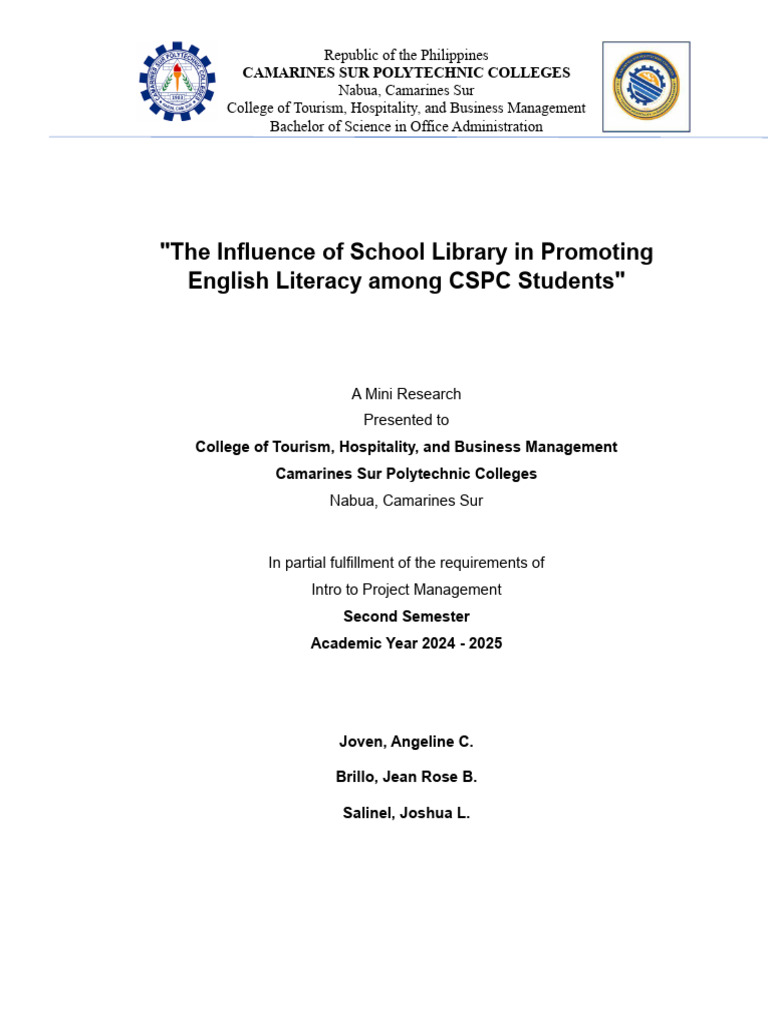School Library's Role in English Literacy | PDF | School Library ...