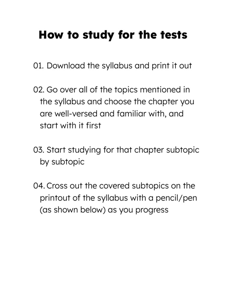 Effective Test Study Strategies | PDF