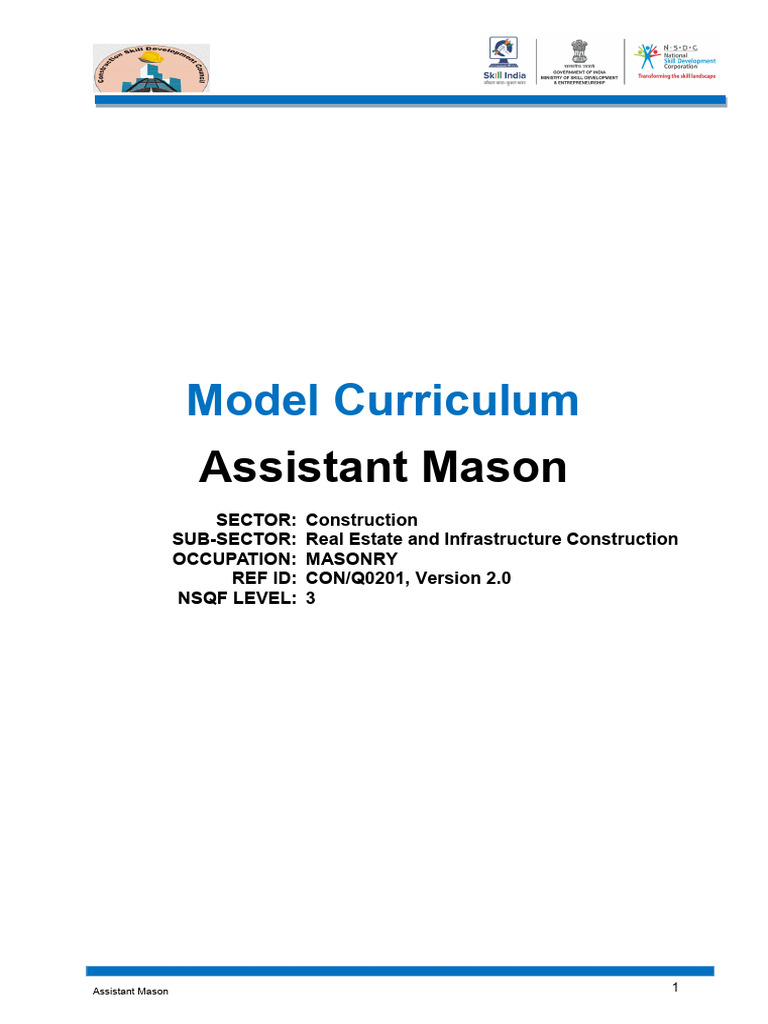 Assistant-MasonMC | PDF | Scaffolding | Concrete