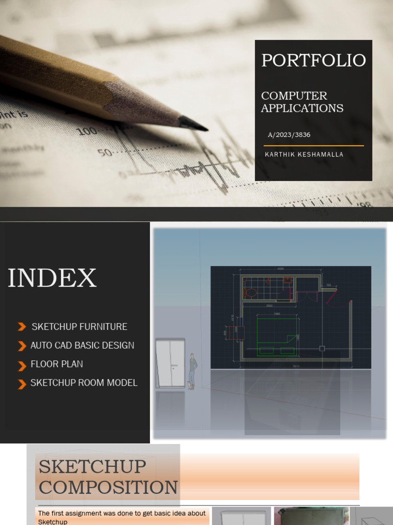 CAD and SketchUp Portfolio 2023 | PDF