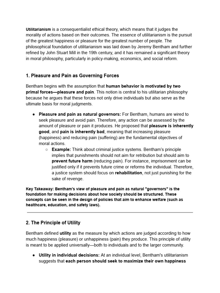 Bentham Pdf Utilitarianism Justice