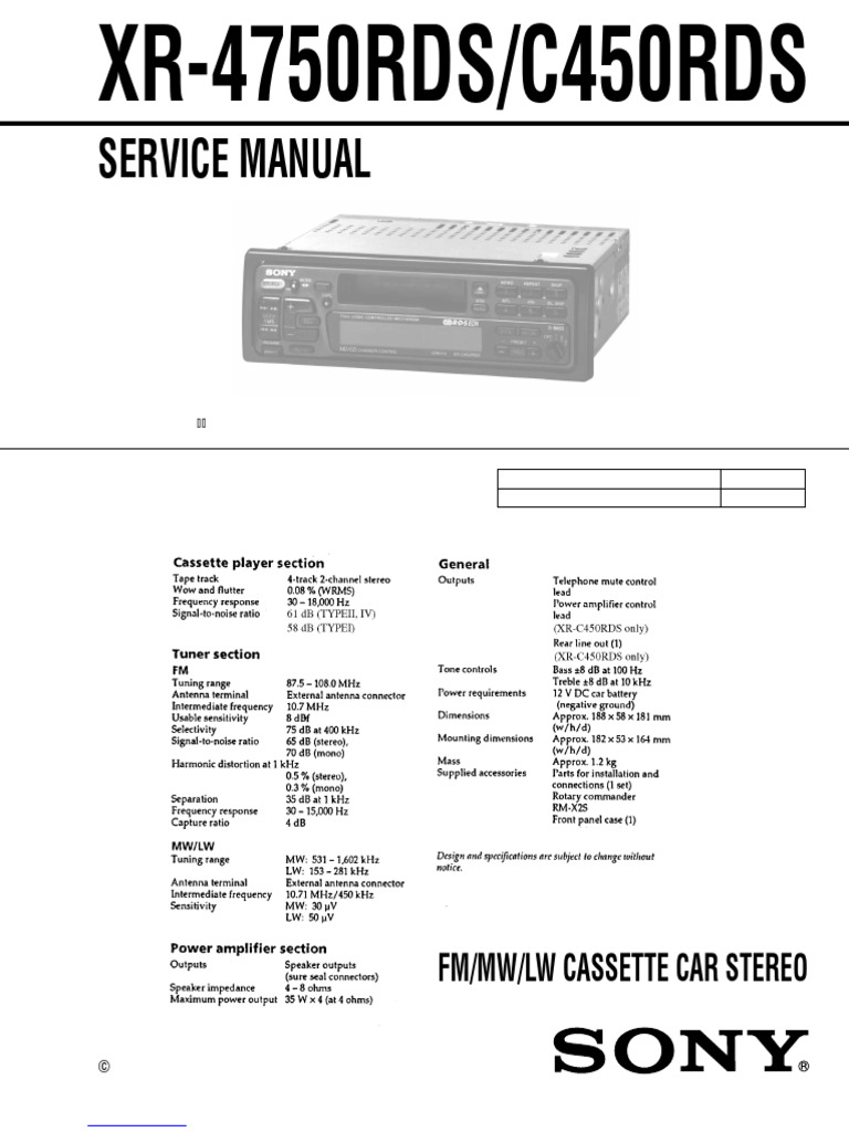 XR 4750 Rds | PDF | Frequency Modulation | Electrical Engineering
