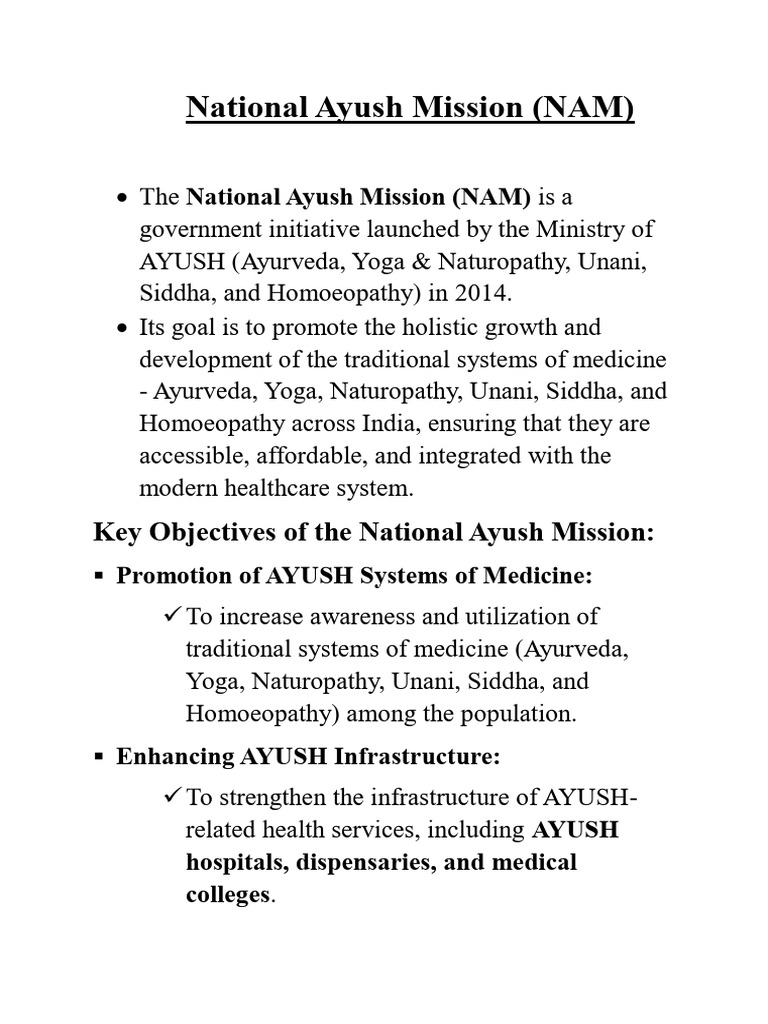 National Ayush Mission Overview | PDF | Health Care | Health Economics