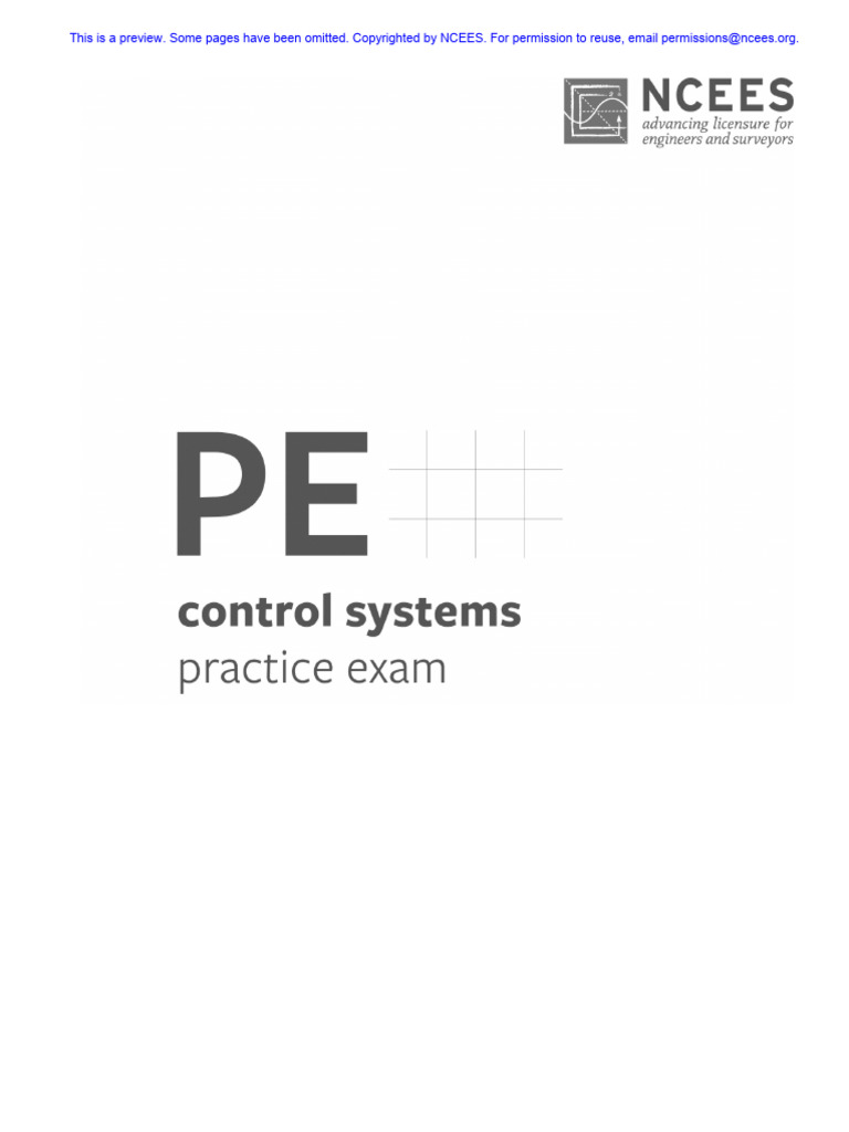 03e40 2022 Pe Control Systems Practice Exam Preview | PDF | Mechanical ...