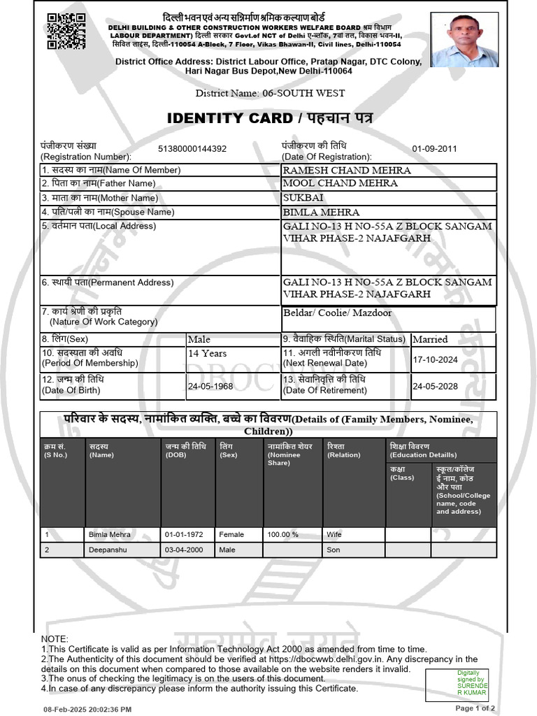 Registration Certificate | PDF