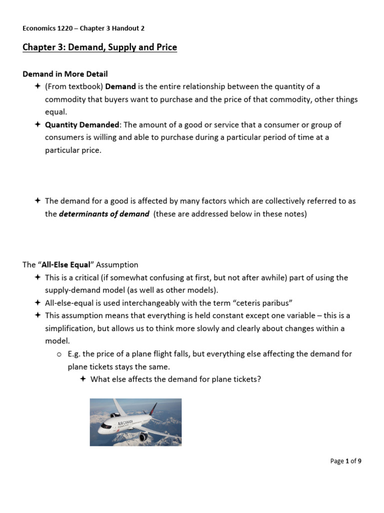 Demand, Supply, and Price Dynamics | PDF | Supply And Demand | Supply ...