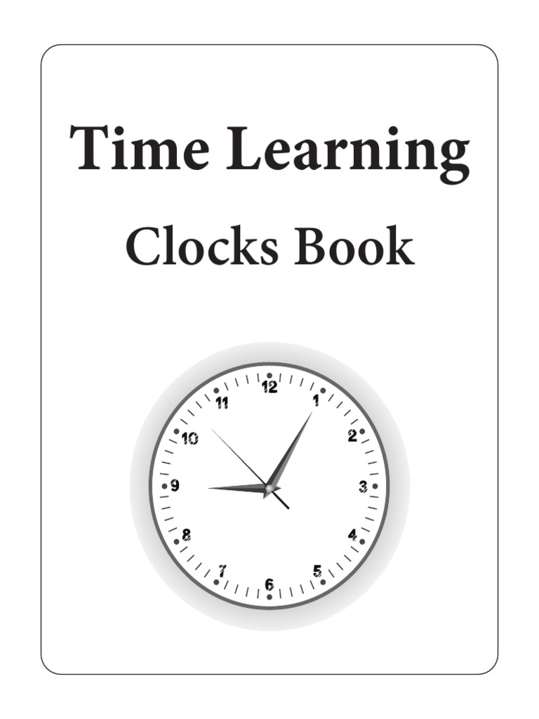 Time Learning Clocks Book | PDF