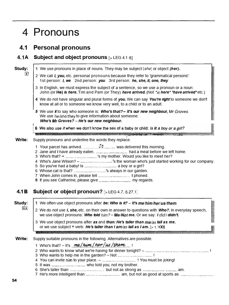 Pronouns ADV WS | PDF | Pronoun | Plural