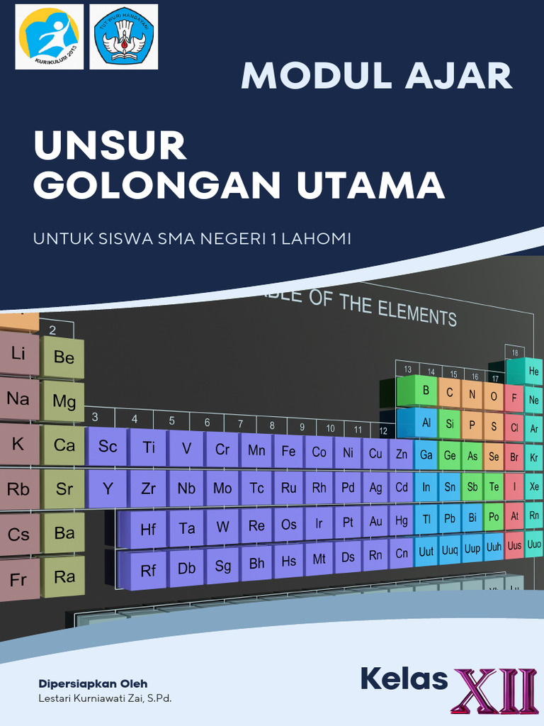 Modul ajar unsur golongan utama pdf