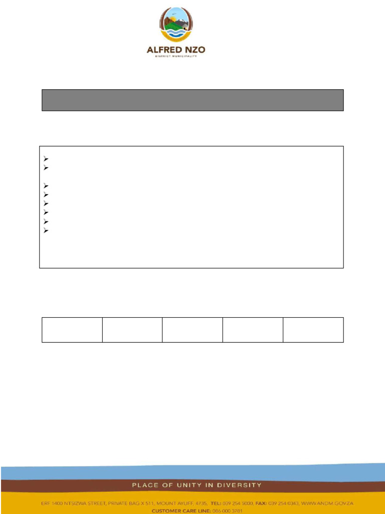 ANDM Bursary Application Form Guide | PDF | Social Institutions
