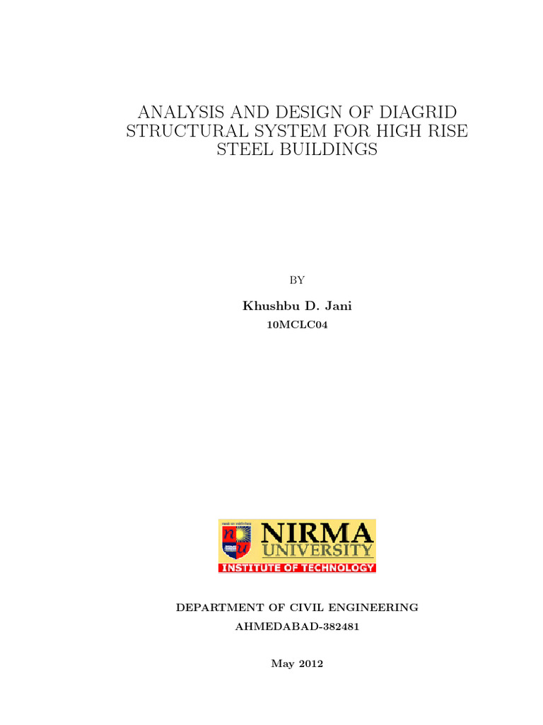 Diagrid Structural System Analysis | PDF | Structural Engineering ...