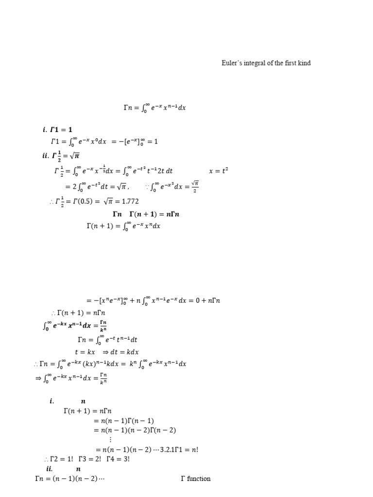 Beta Gamma Functions | PDF | Function (Mathematics) | Mathematical Concepts