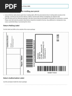 Amazon Online Return Instructions | PDF