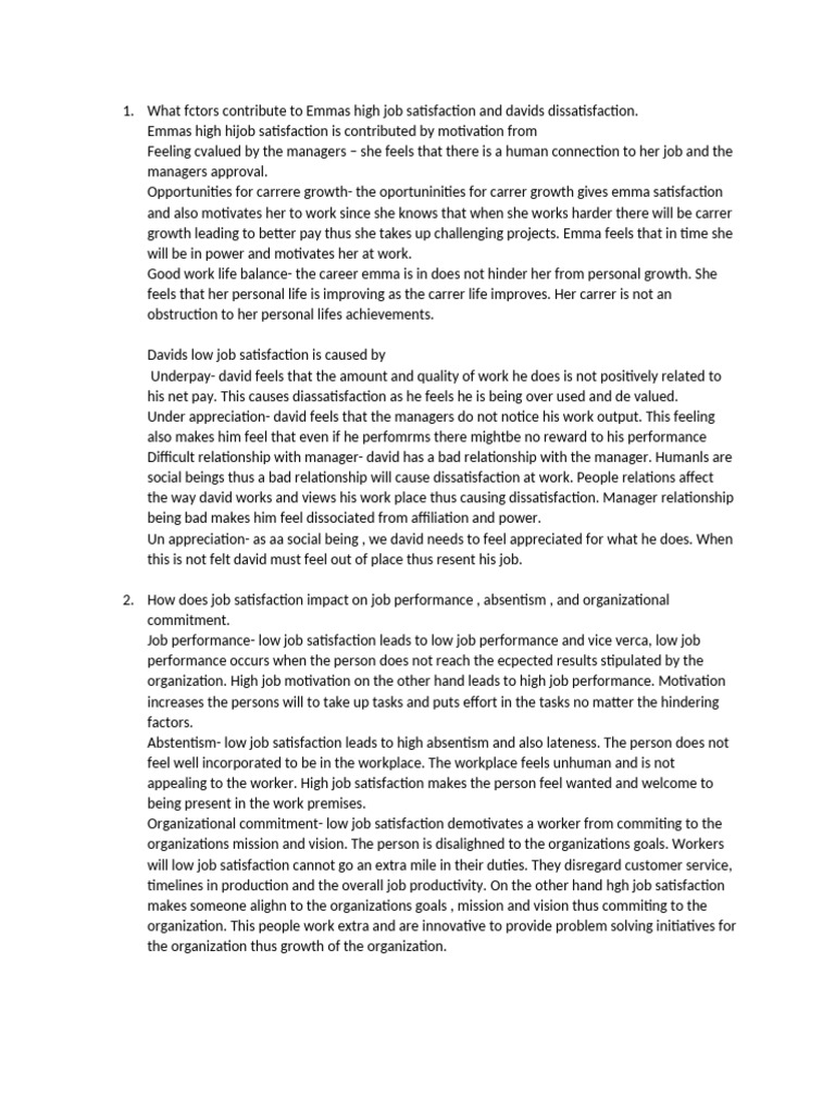 Job Satisfaction | PDF | Job Satisfaction | Motivation
