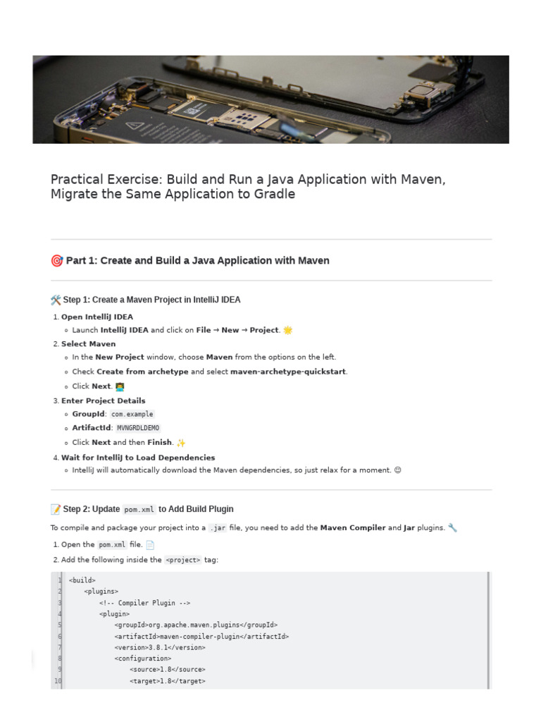 Practical Exercise_ Build and Run a Java Application With Maven ...