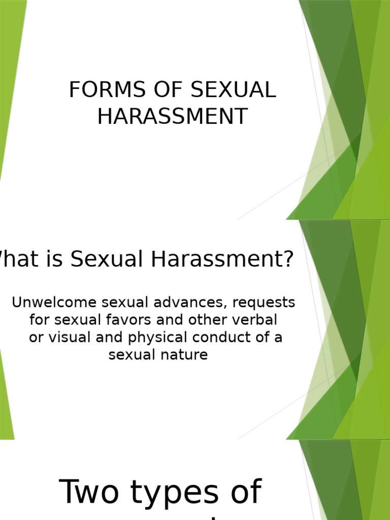 Understanding Sexual Harassment Types | PDF