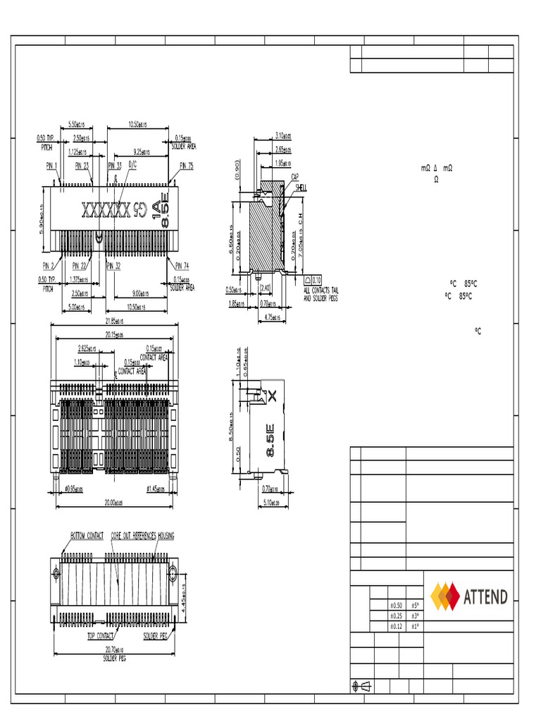 M.2 Gen5 Socket H8.5 Specifications | PDF | Electrical Connector ...