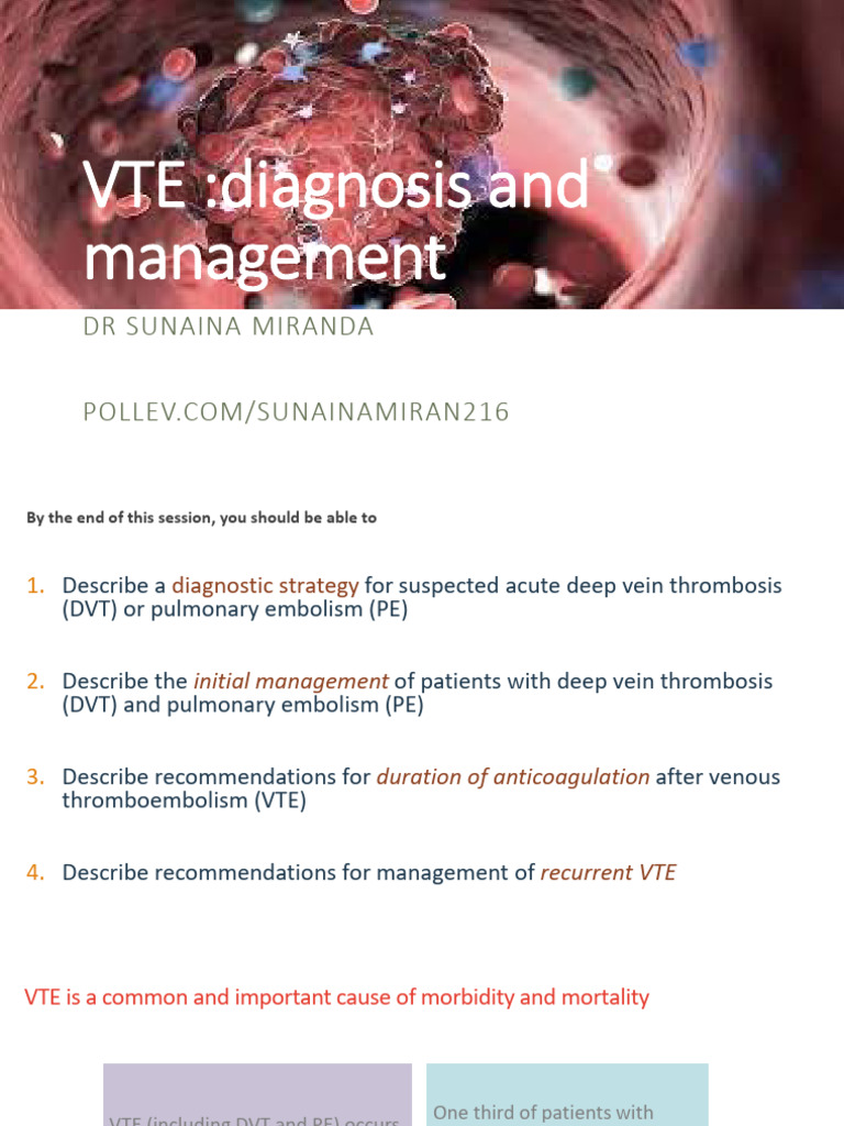 IVC Compressibility in VTE Diagnosis | PDF | Thrombosis ...