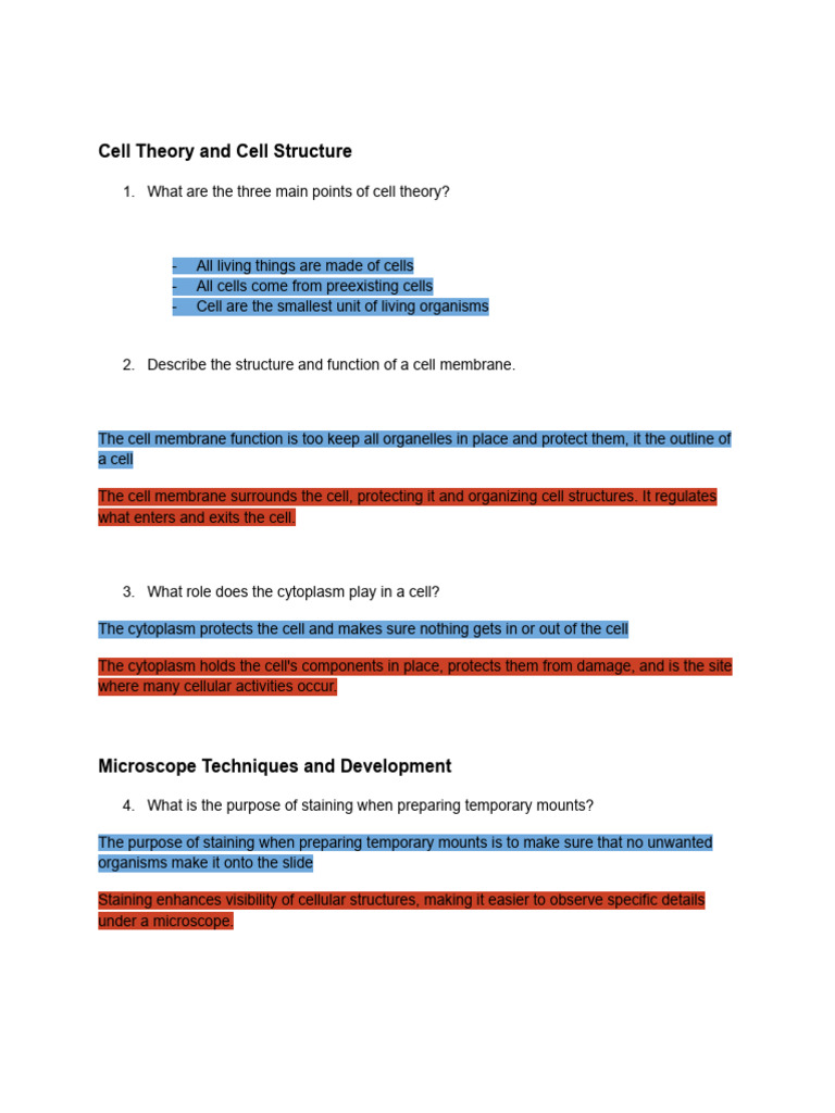 Bio Practice Questions | PDF | Cell (Biology) | Endoplasmic Reticulum