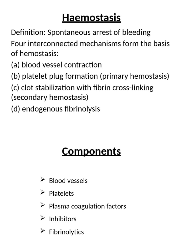 Haemostasis and Thrombosis | PDF | Coagulation | Platelet