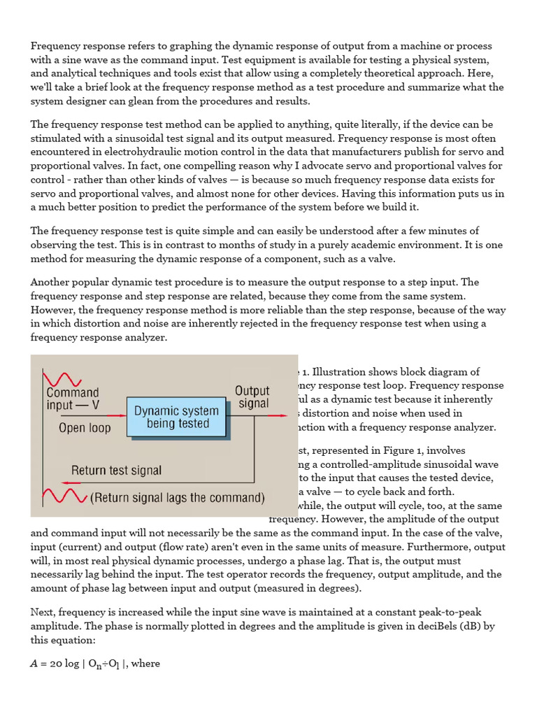 The Importance of Frequency Response - Power & Motion | PDF | Feedback ...