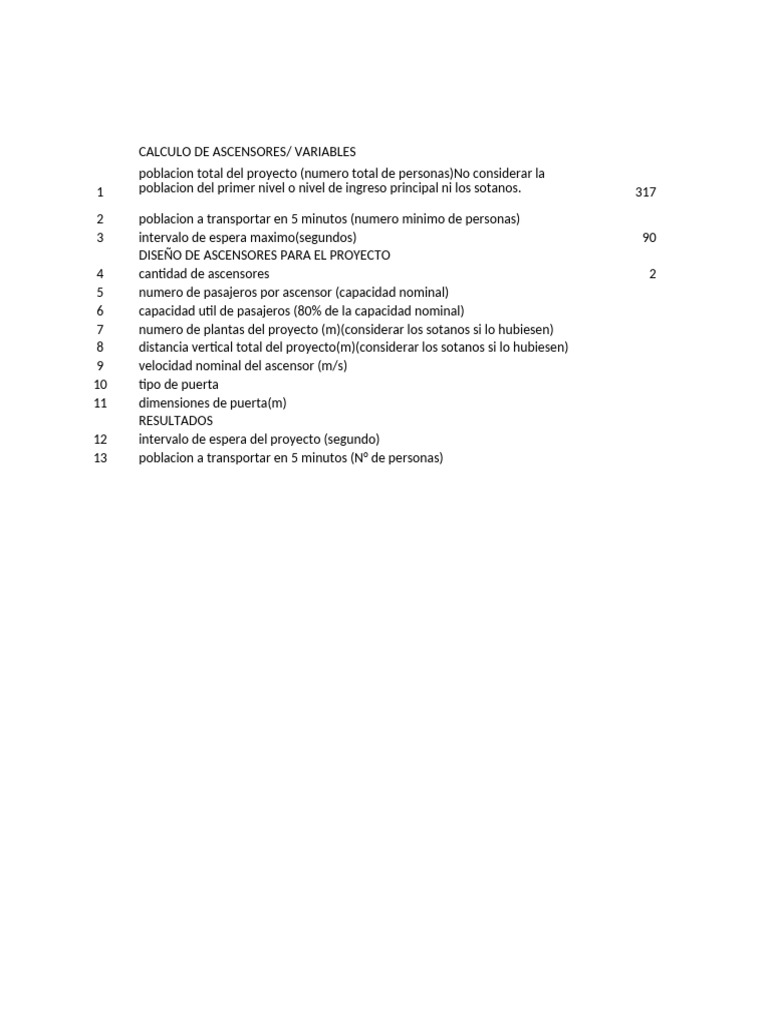 Cálculo y Diseño de Ascensores Eficientes | PDF | Ascensor | Transporte