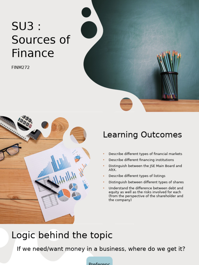 SU3+-+Sources+of+Finance+2024 (1) | PDF | Preferred Stock | Derivative ...