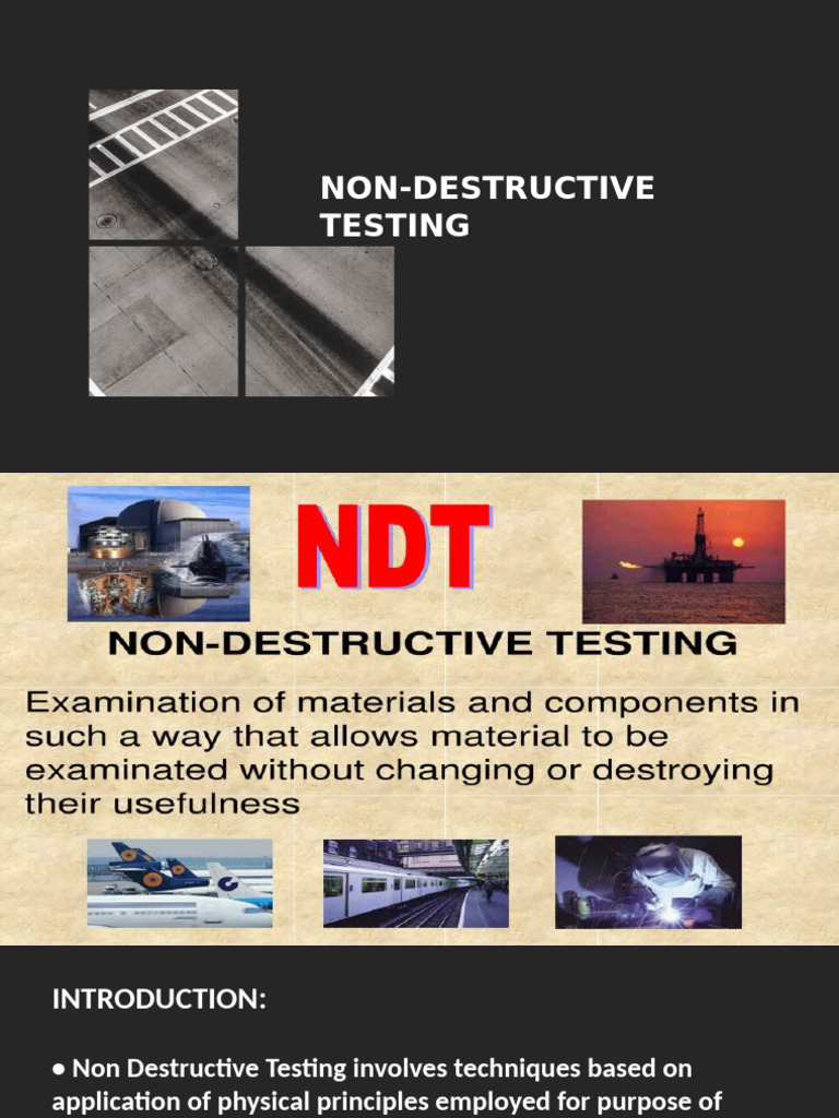 NDT Techniques for Quality Control | PDF